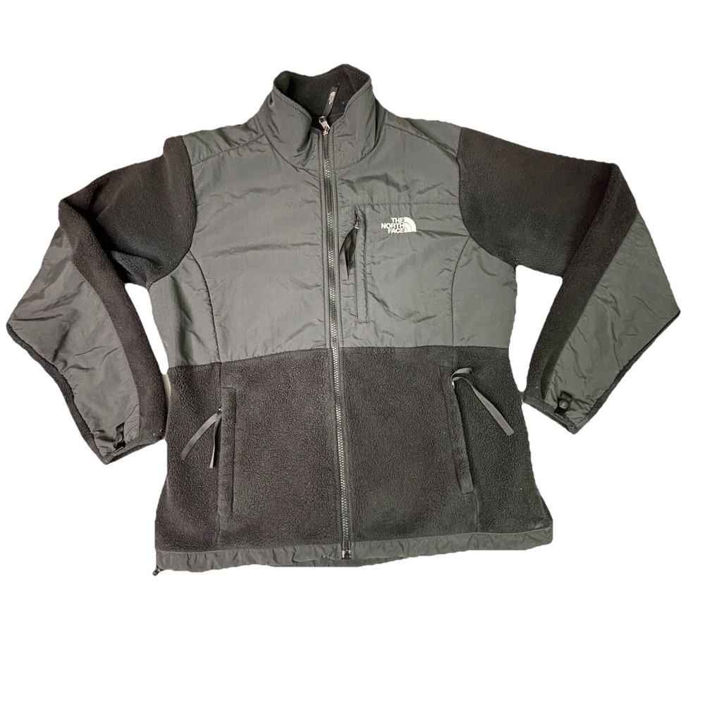 The North Face Denali Fleece Jacket Black Womens Size Large Full Zip Polartec L